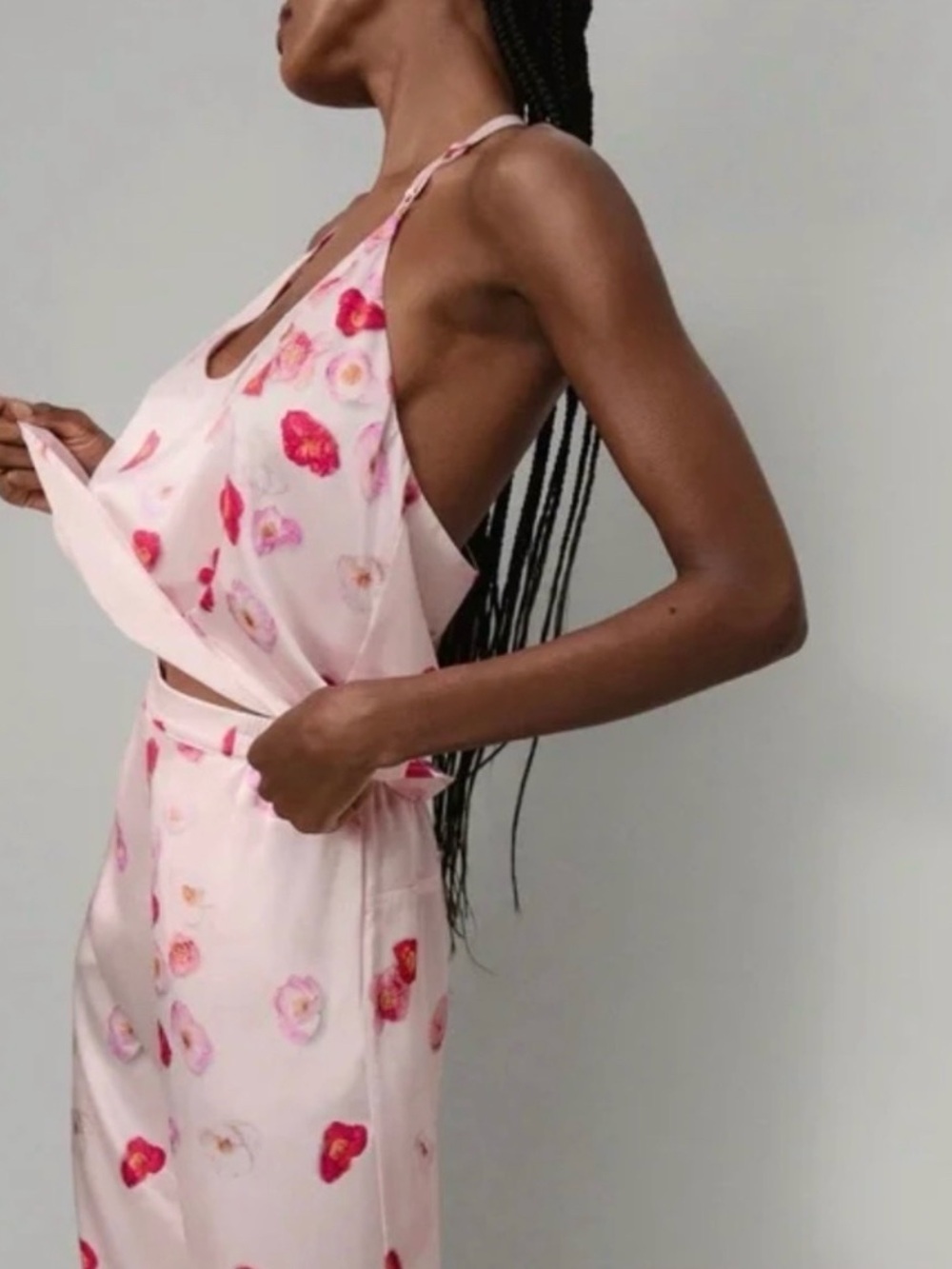 LUNYA BNWT Washable Silk Cami Pant Set in California Poppy Size XL